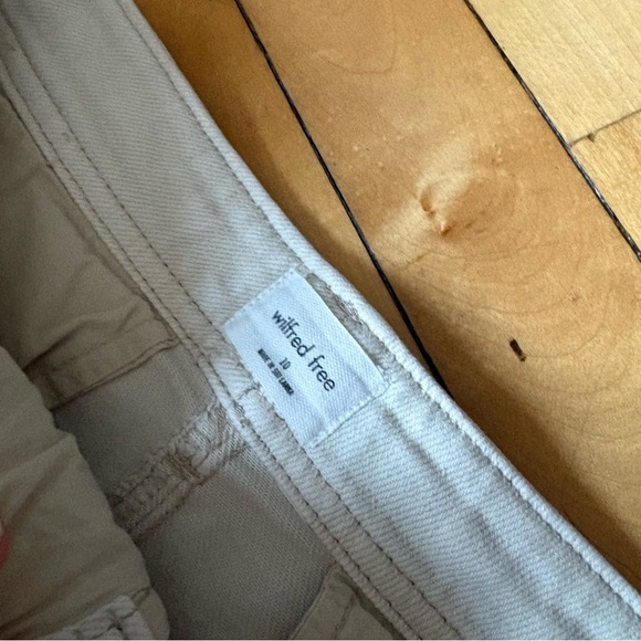 Aritzia Wilfred Free Sz 10 Maeve Cream Neutral Utility Cargo Pants - Picture 11 of 12